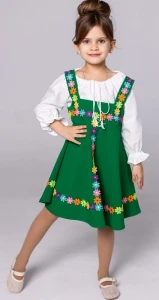 Русский Народный сарафан «Травушка» для девочек