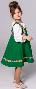 Русский Народный сарафан «Травушка» для девочек