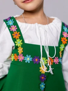 Русский Народный сарафан «Травушка» для девочек