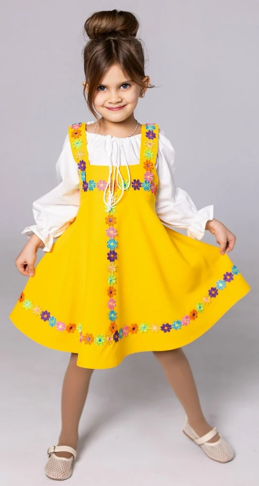 Русский Народный сарафан «Полюшко» для девочек