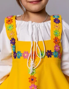 Русский Народный сарафан «Полюшко» для девочек