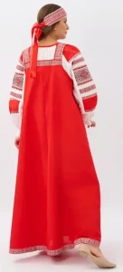 Русский Народный костюм «Алёнушка» красный