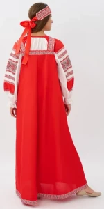 Русский Народный костюм «Алёнушка» красный