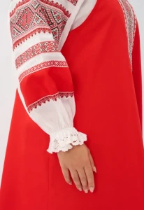 Русский Народный костюм «Алёнушка» красный