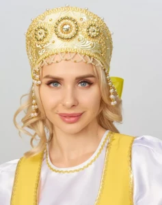 Кокошник Русский Народный «Узорный» налобный