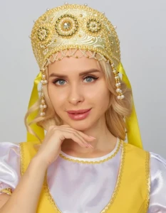 Кокошник Русский Народный «Узорный» налобный