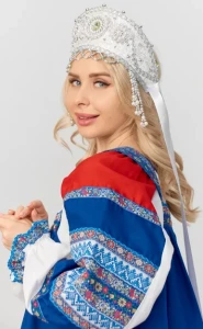 Кокошник Русский Народный «Узорный» налобный