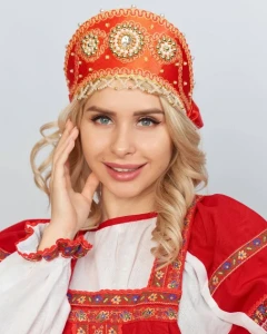 Кокошник Русский Народный «Узорный» налобный