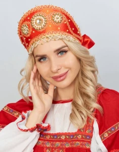 Кокошник Русский Народный «Узорный» налобный