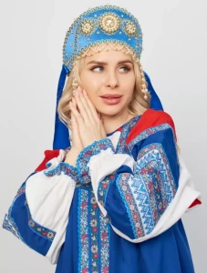 Кокошник Русский Народный «Узорный» налобный