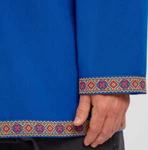 Русская Народная Рубаха «Косоворотка» синяя