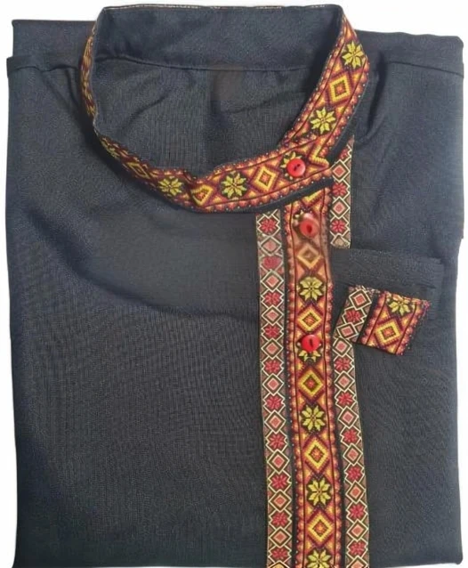 Русская Народная Рубаха «Косоворотка» чёрная