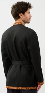 Русская Народная Рубаха «Косоворотка» чёрная