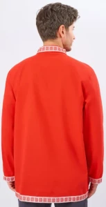 Русская Народная Рубаха «Косоворотка» красная