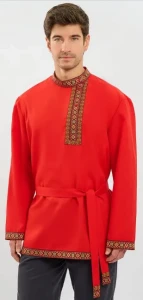 Русская Народная Рубаха «Косоворотка» (красная)