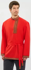 Русская Народная Рубаха «Косоворотка» (красная)