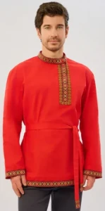 Русская Народная Рубаха «Косоворотка» (красная)