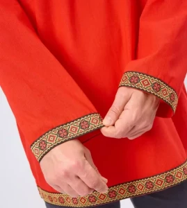 Русская Народная Рубаха «Косоворотка» (красная)