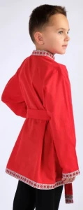 Русская Народная Рубаха «Косоворотка» (красная) детская
