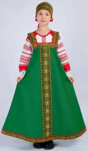 Детский Русский Народный костюм «Алёнушка»