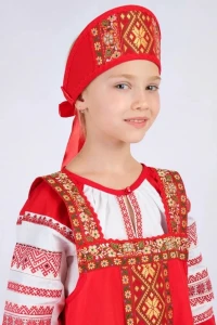 Детский Русский Народный костюм «Алёнушка»