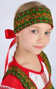 Детский Русский Народный костюм «Алёнушка»