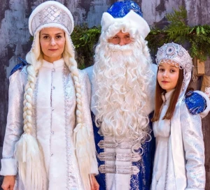 Новогодний кокошник Снегурочки «Северная Ласка»