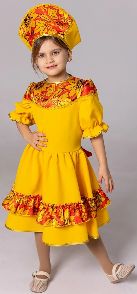 Русский Народный костюм «Хохлома» для девочек