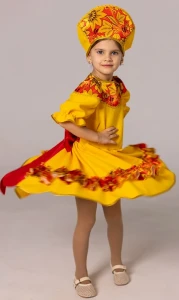 Русский Народный костюм «Хохлома» для девочек