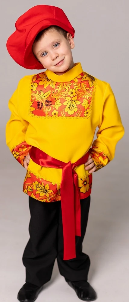 Русский Народный костюм «Хохлома» для мальчиков