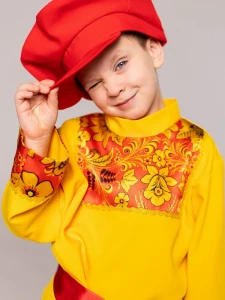 Русский Народный костюм «Хохлома» для мальчиков