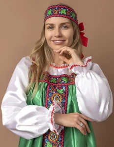 Карнавальный Русский Народный костюм «Марья Искусница» женский