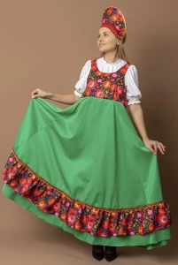 Русский Народный костюм «Варвара-Краса» женский
