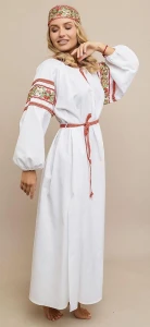 Русский Народный костюм «Купава» (платье-рубашка) женский