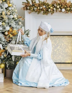 Новогодний костюм Снегурочка «Купеческая» женский