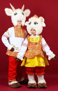 Аниматорский костюм «Козлик» (в народном стиле) для взрослых